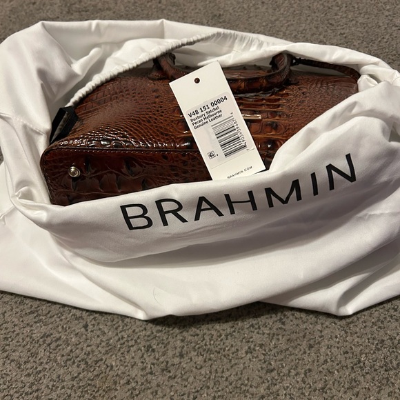 Brahmin Duxbury pecan satchel EUC - Picture 10 of 16